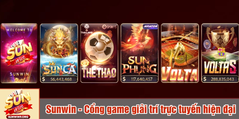 Sunwin - Cổng game giải trí trực tuyến hiện đại